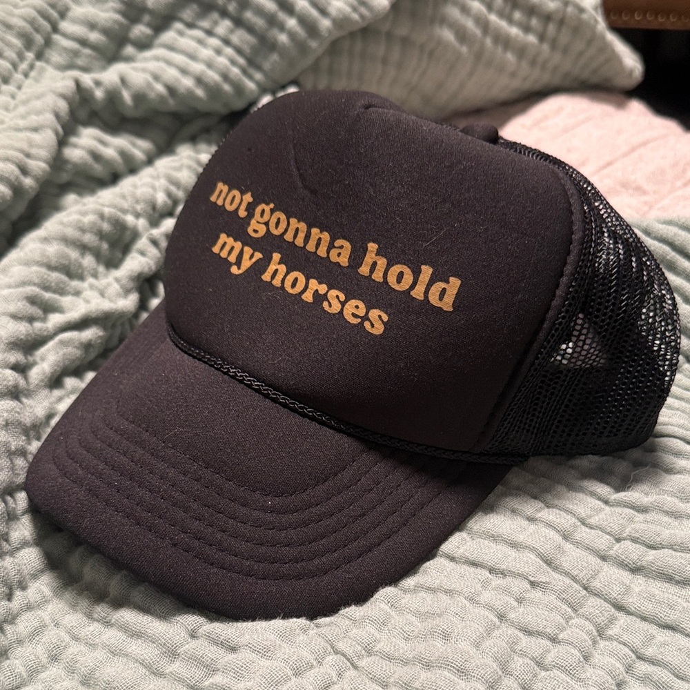 Black and Gold Trucker Hat
